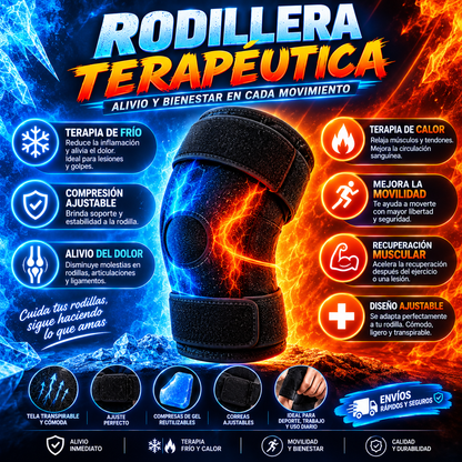 Rodillera Terapéutica de Gel Frío y Calor